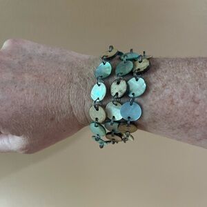 Elegant Multi-Color Disc Bracelet